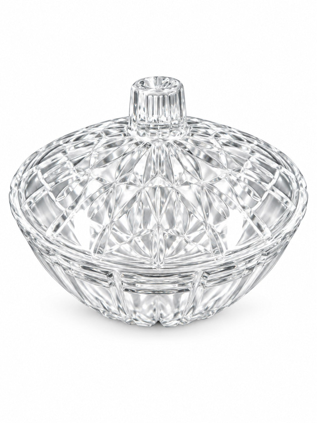 Glass candy bowl with lid for hire