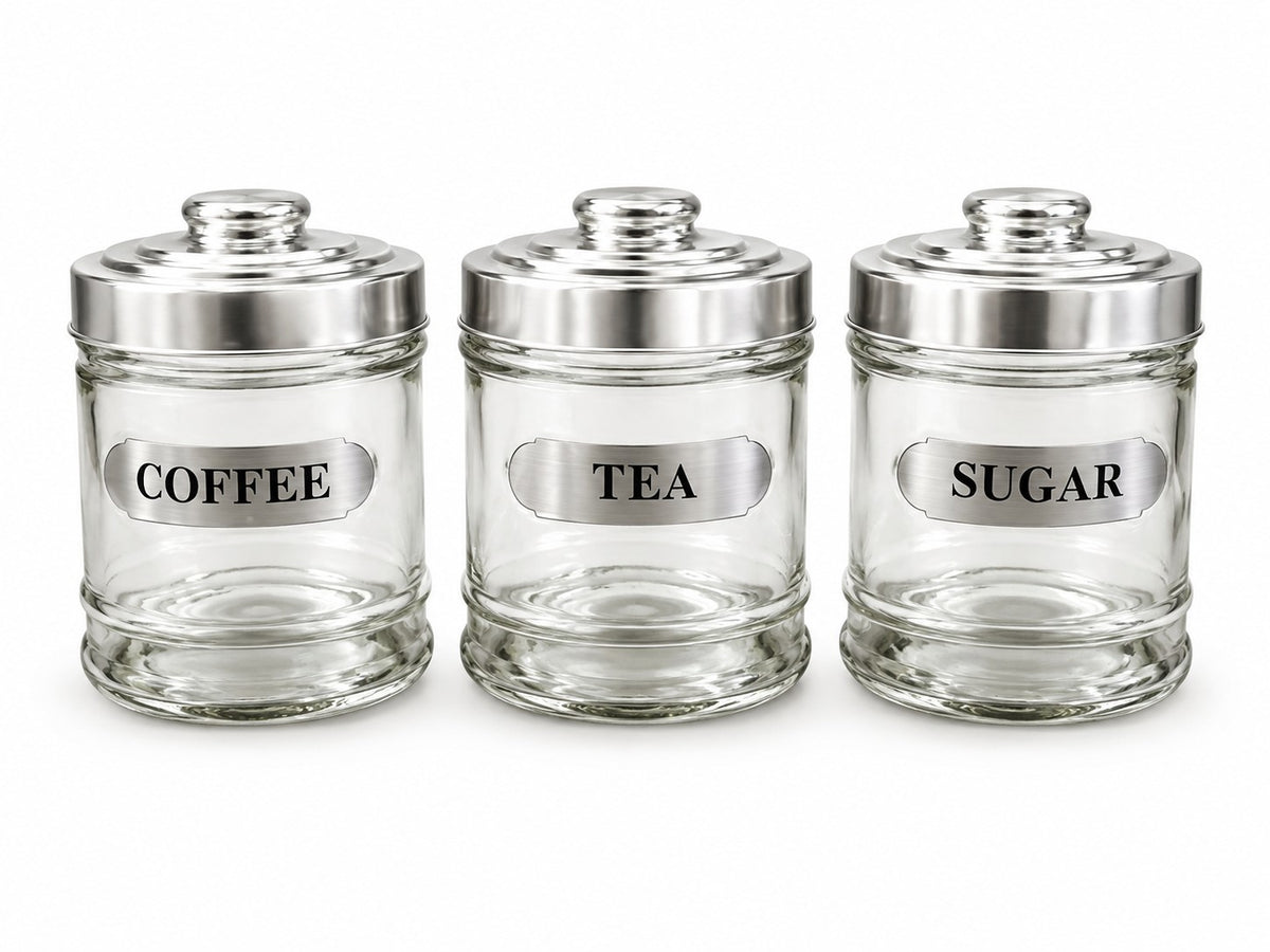 Coffee, tea and sugar canisters for hire