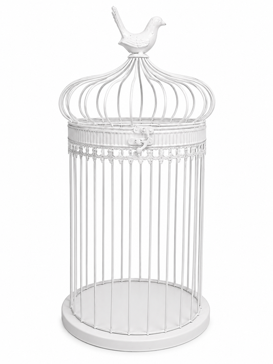 Cage: Round - White T-Light holders