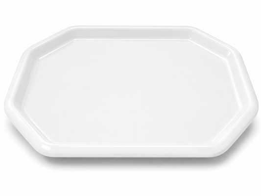 Platters: Melamine (White) - Rectangular - Large