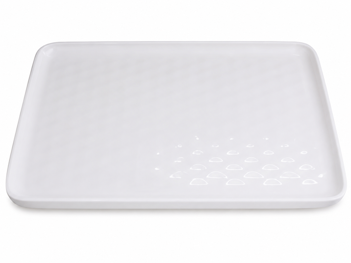 Platters: Melamine (White) Rectangle - Small