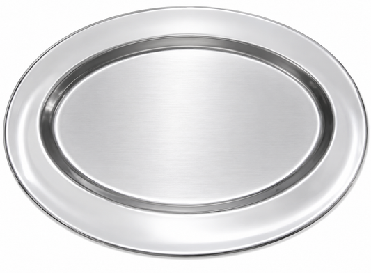 Platters: Stainless Steel - Oval - Large