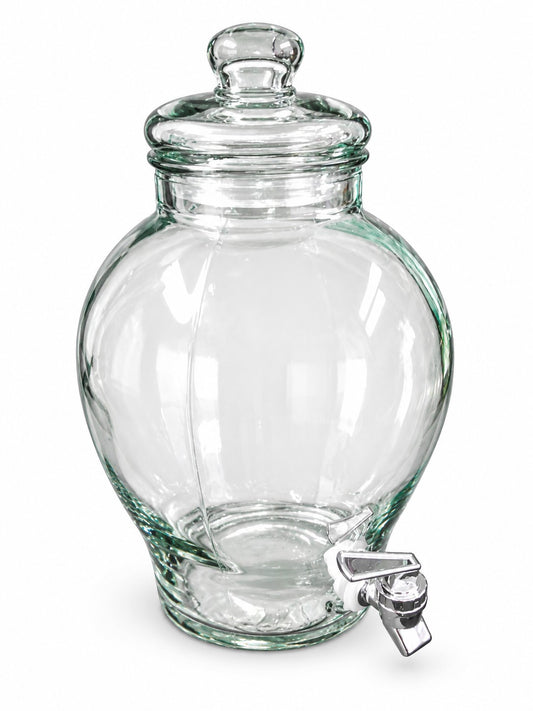 Glass beverage dispenser for hire