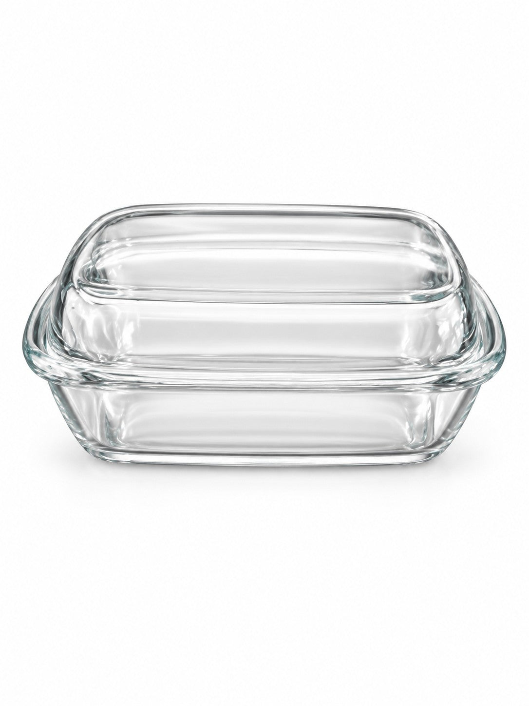 Glass butter dish with lid for hire