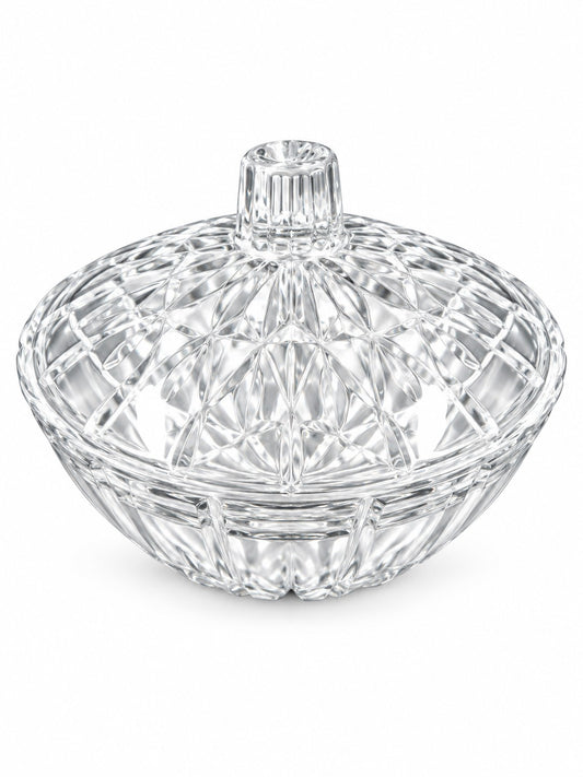 Glass candy bowl with lid for hire