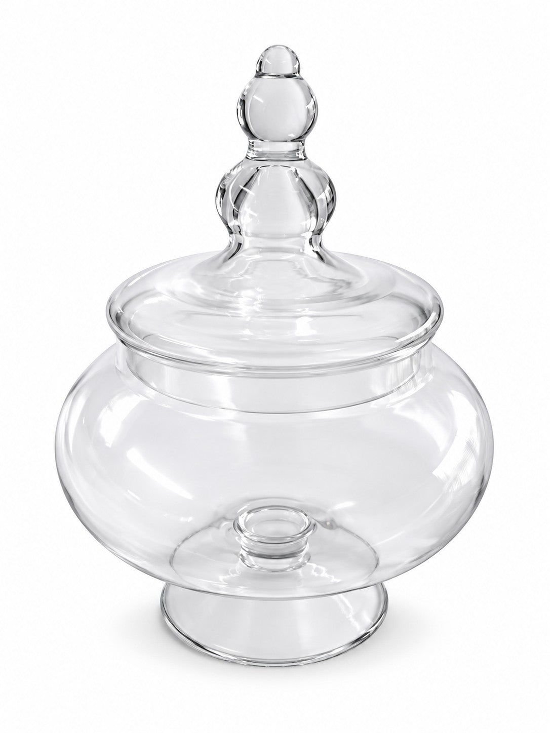 Elegant glass candy jar for hire