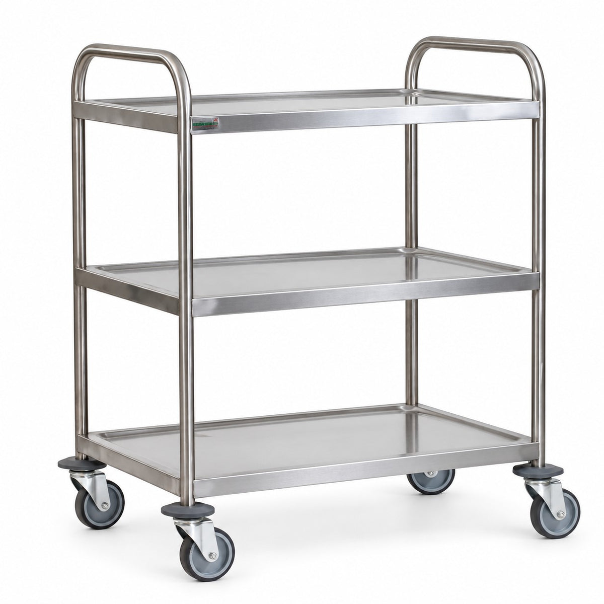 Stainless steel serving trolley for hire