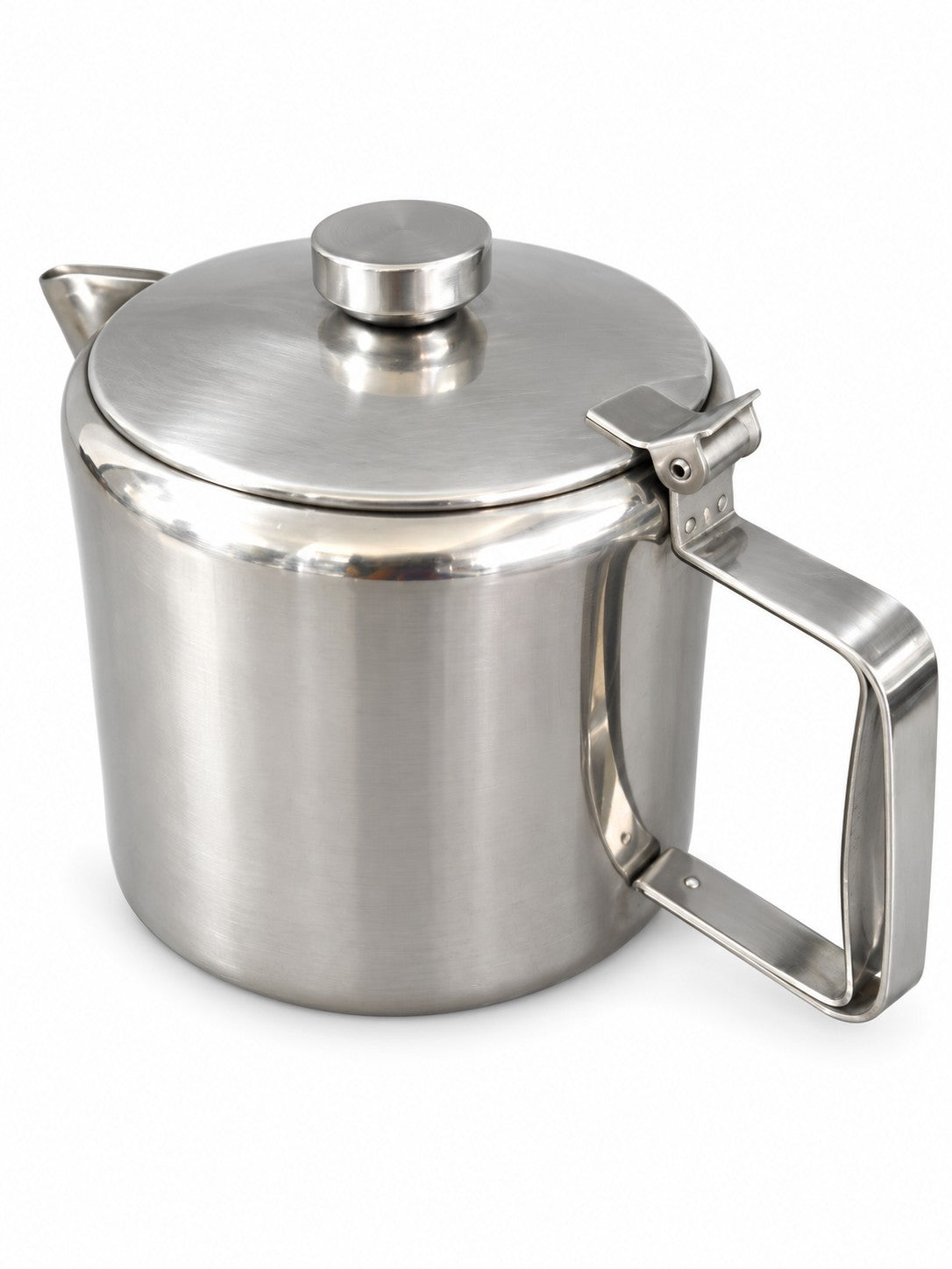 Small stainless steel tea and coffee pot for hire